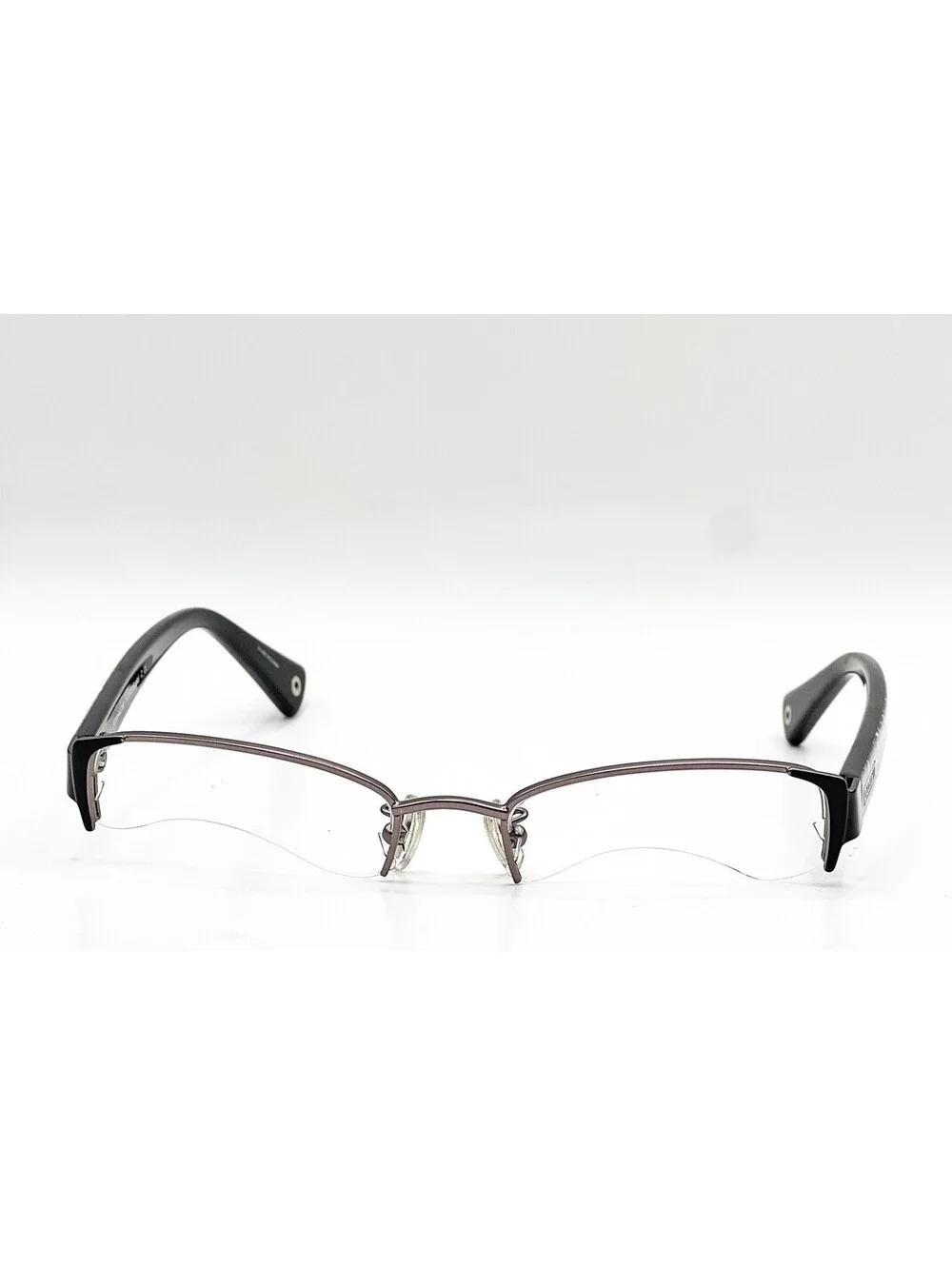Coach HC 5053 9181 Satin Gunmetal Beige Ocelot Eyeglass Frames 50-18-140